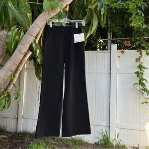 Sonia Rykiel Designer Black Wool Pants.